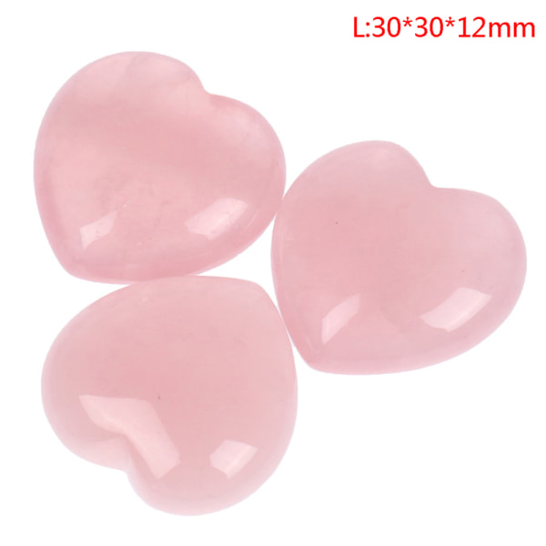 1 STK Rosa Healing Gemstone Fashion Palm Heart DIY Natural Rose Large