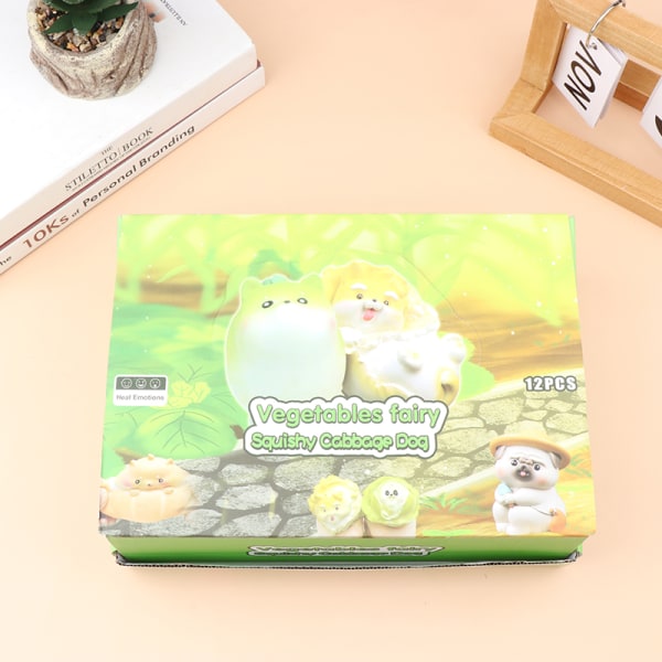 Grönsakshundsblindlåda Leksaker Mochi Kawaii leksakspresent