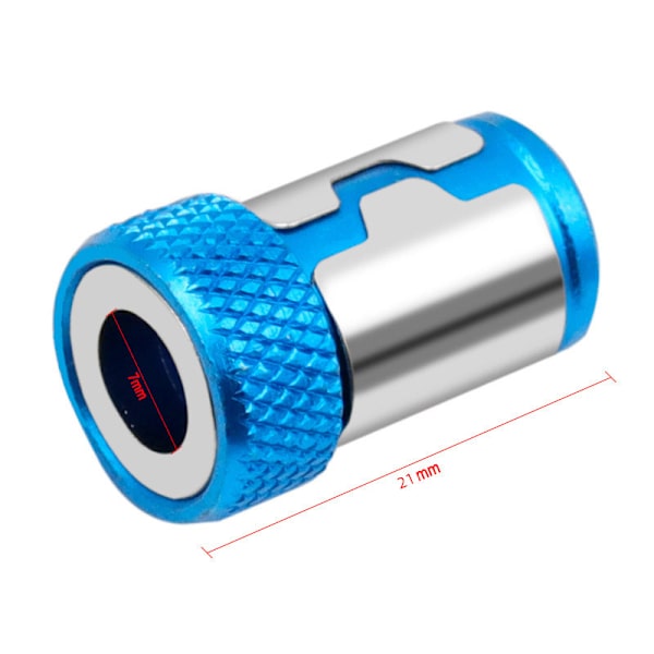 Metallbits magnetisk ring för skaft Korrosionsskyddsborr Blue