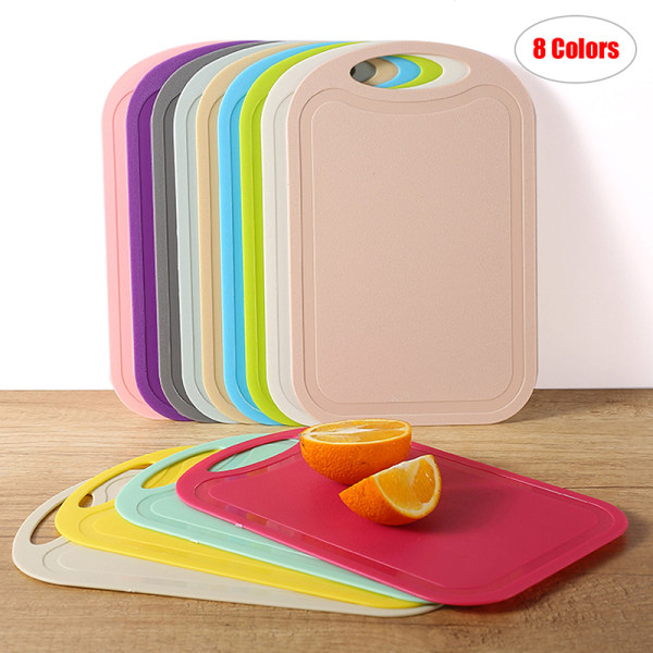 Halkfri Mini Kök Kött Frukt Grönsaksping Board Block Yellow