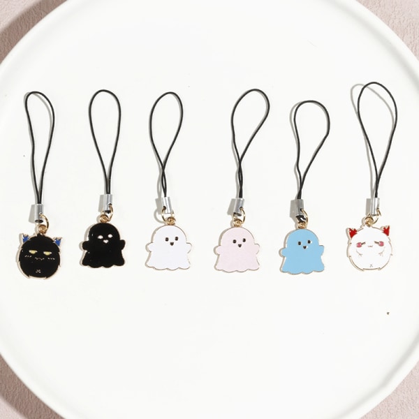 Cartoon Metal Anime Ghost Demon Phone Rep Keychain Lovers Mobi A4