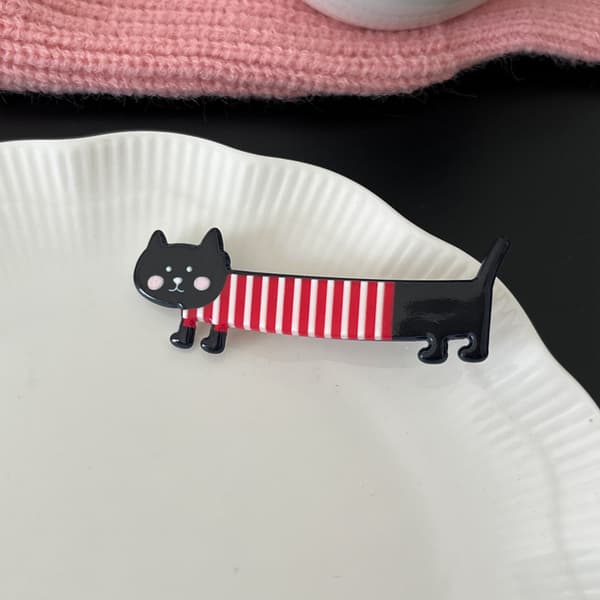 Tecknad hårklämma e Cat Shape Side Bangs Clip Makeup Tools Girl A1