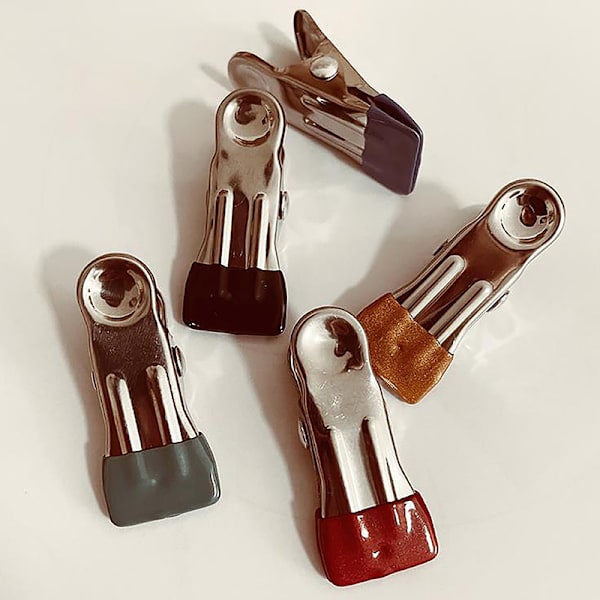 5st DIY Läderhantverk Metallassistent Suturklämma Handarbete Fi Gold