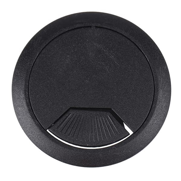50 mm Datorbordsgenomföring Cap Cover Hål Utlopp Tråd Cab Black