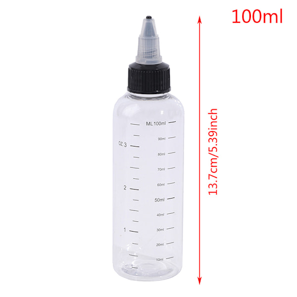 30ml-250ml Plast PET vätskekapacitet Dropper Flaskor Pigment 100ml