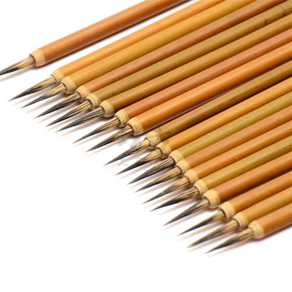 3st/ set Hårborste Weasel Pen Hook Line Paint Brush Calligrap