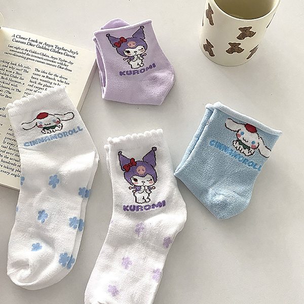 Nya Kawaii e Kuromi Strumpor Casual Mångsidig Ins Girl Christmas A3