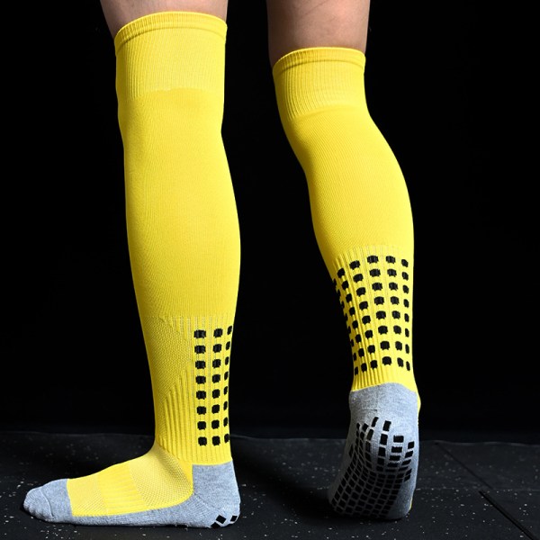 Nya halkfria fotbollsstrumpor för män Andas Knähög handduk Bott Yellow