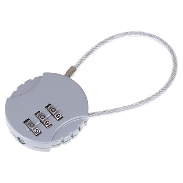 1st 3,7*9 cm mini 3-siffrig kombination resväska Co Silver