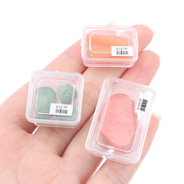1 Box 1:12 Dockhus Mini grönsak Havsabalone/räkor/broccoli C