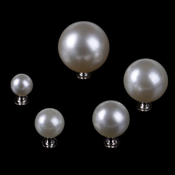 Pearl nitar knapp för tyg byxor hatt väska DIY hantverk dekor gar 8mm