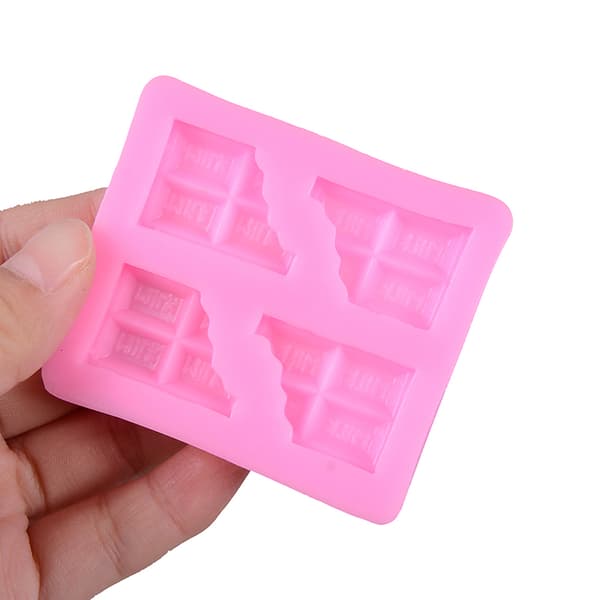 halvtabletter chokladform flytande silikonfondant molds