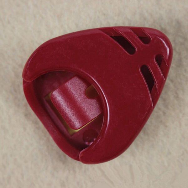 Ny Plactic Guitar Pick Plectrum Holder Case Box blandade färger