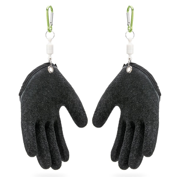 Fiskehandskar Anti-halk Skyddar handen från punktering Kat Grey-left hand