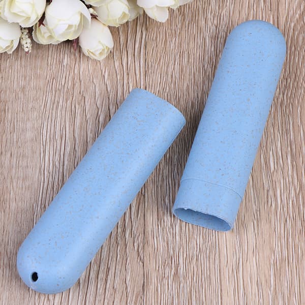 bärbar tandborsthållare cover case Blue
