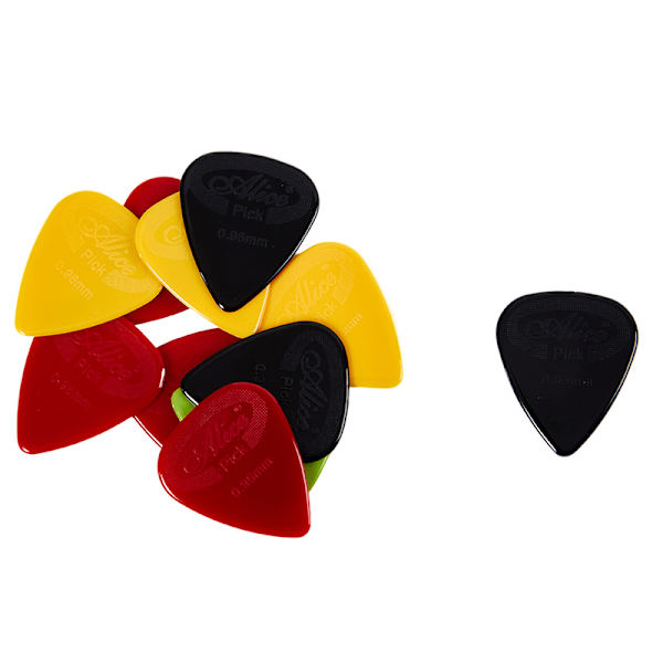 10 stycken Alice Guitar Pick Halkfri Nylon Mediator Akustisk El 0.96mm