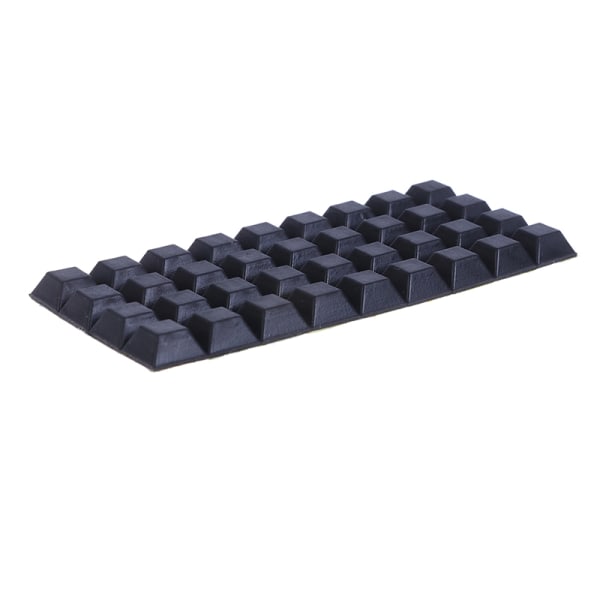 40st fyrkantiga gummifötter självhäftande stötfångare Dörr Buffer Stop 1(12.7*12.7*3 10Pcs)