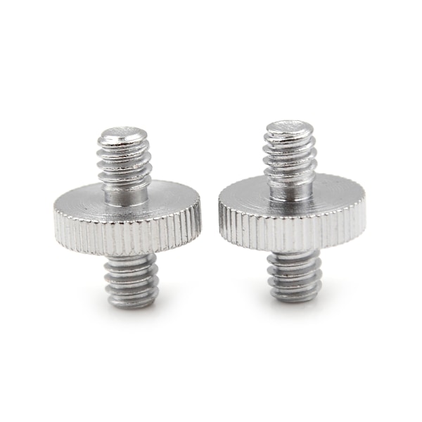 2 STK 1/4" 1/4" hane till 1/4" hangängad skruvadapter dubbel
