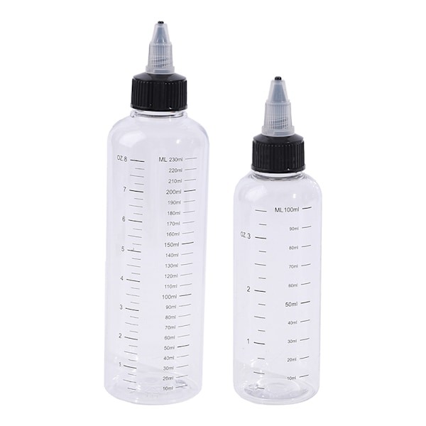 30ml-250ml Plast PET vätskekapacitet Dropper Flaskor Pigment 100ml