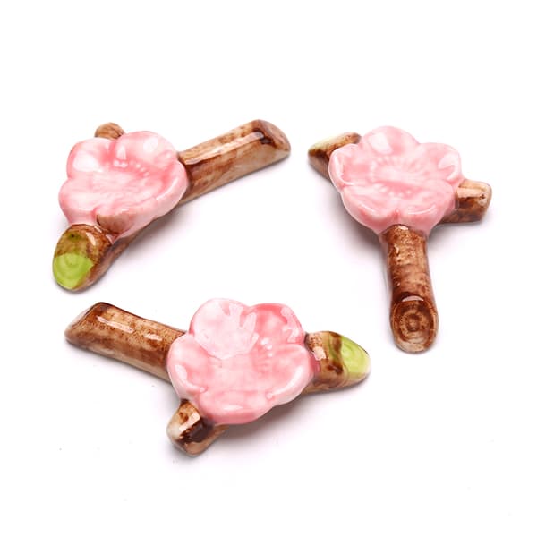 Porslinspinne Rest Sushi Cherry Blossom Sticks Hållare Rackce