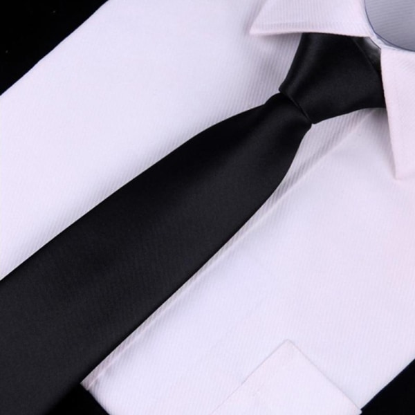 Svart Clip On Herr Slips Säkerhetsslipsar För män Kvinnor Unisex Tie Cl red