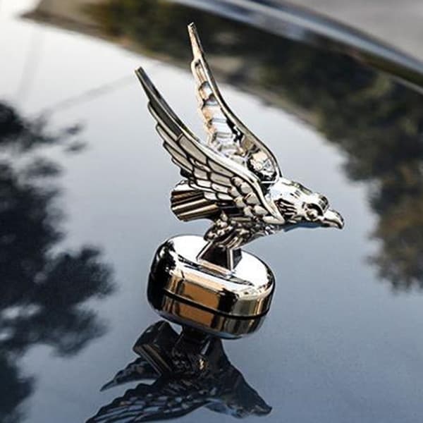 Bil Motorhuv Front Eagle Ornament Badge 3D Eagle Emblem Bil Acce