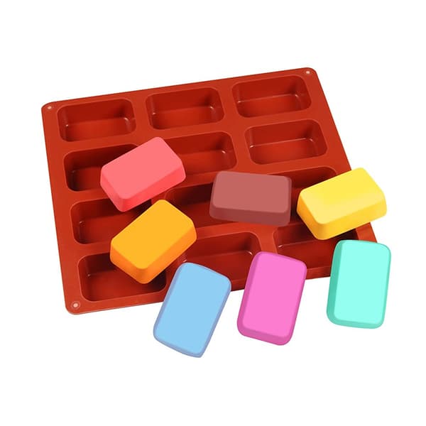 12 hålrum Non-stick Mini Brownie Pan Bröd Pan Silikon Mini