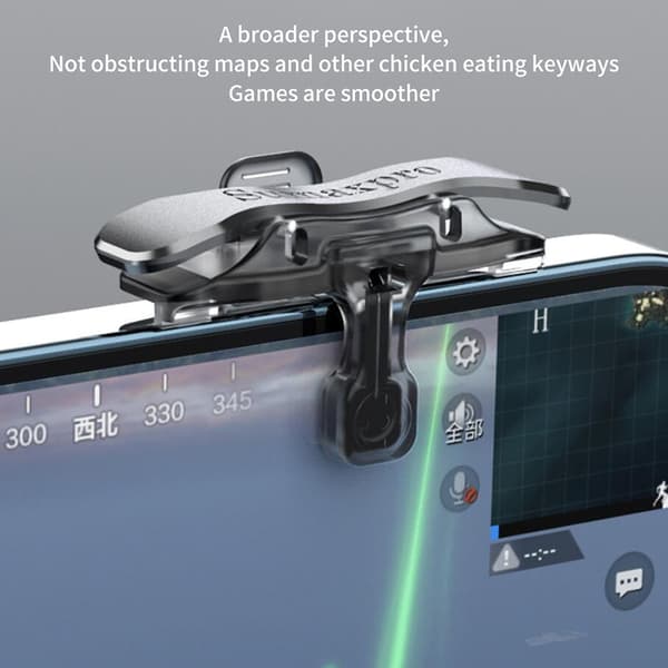 X8 Mobile Game Trigger för PUBG Phone Gaming 6 Finger Trigger S