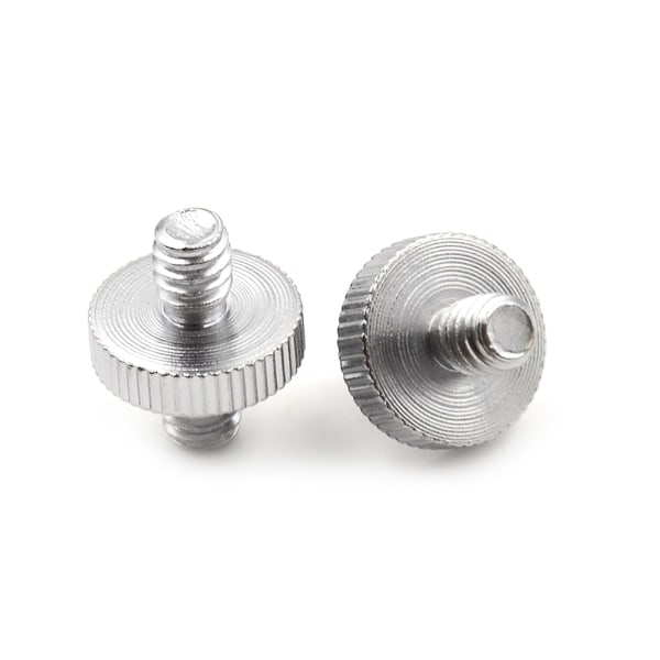 2 STK 1/4" 1/4" hane till 1/4" hangängad skruvadapter dubbel