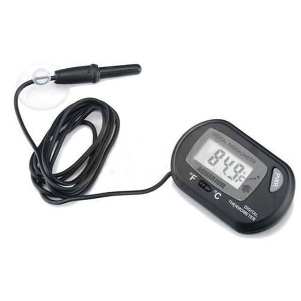 1st Digital LCD Fish Tank Termometer Aquarium Probe Vattentemp Black