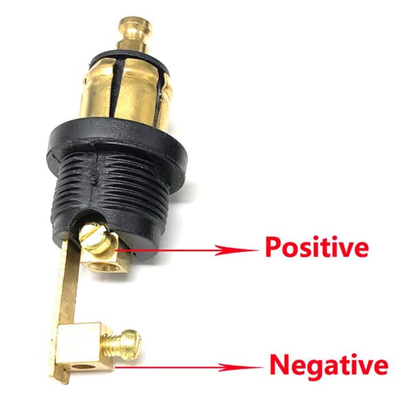 Plugg Europeisk typ 12V tändare Adapterkontakt Passar motorcykel