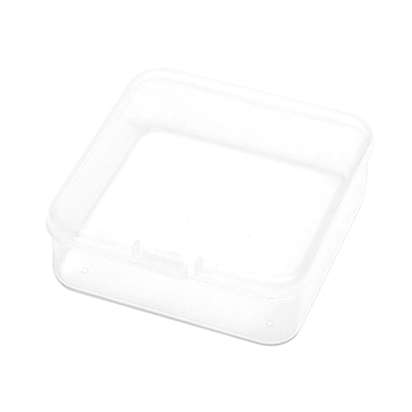 Mini Box Square Clear Örhängen Ringar Pärlor Smycken case