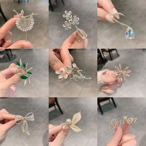 Brosch Mode Lyxig Creative Corsage Klänning Pin Klänning Accessoar A3