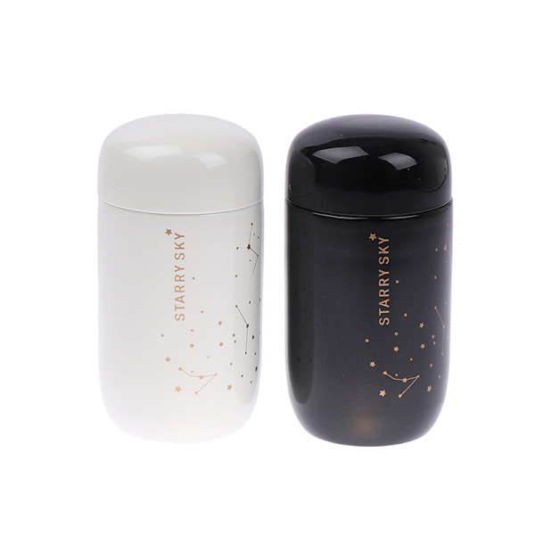 230 ml minificka termosflaska rostfritt stål resevakuum Black