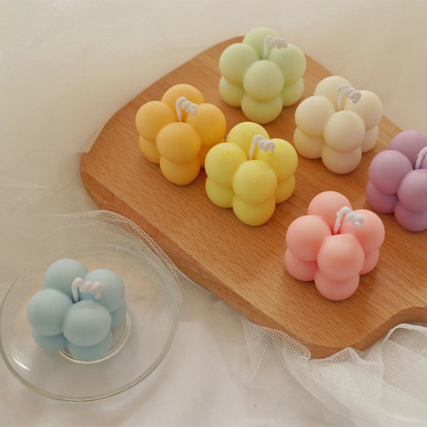 DIY silikonljusformar 3D Handy Soy Shaped Aromatherapy Pla A