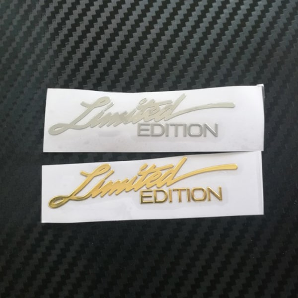 2st Limited Edition Metal Sticker 3D Metal Emblem Badge Motorc Gold