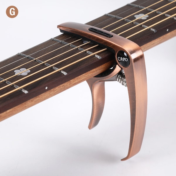 Metallgitarrcapo för akustisk/elektrisk/klassisk triggerbyte G
