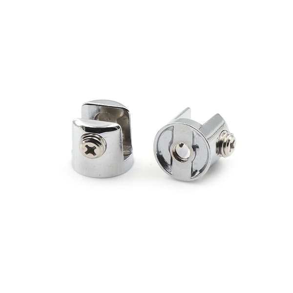 4st 6-8mm glasfästen Zink Kromlegering Hyllhållare Stöd