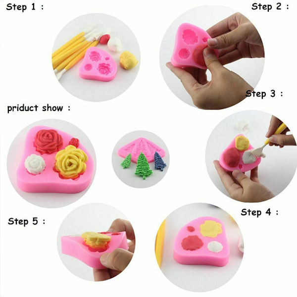 3D Easter Bunny Silikon Molds Cupcake Tools S