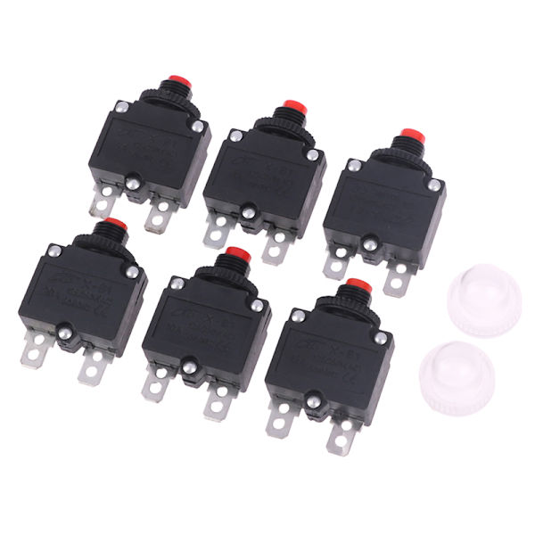 5A 6A 8A 10A 15A 20A Thermal strömbrytare Överbelastning Pr 1(2pcs hood)