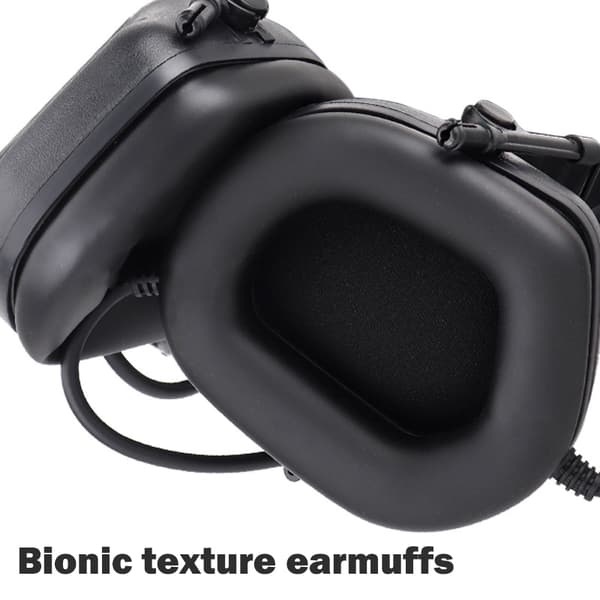 Tactical Airsoft Headset Jakt Skytte Headset Militär Hel A3