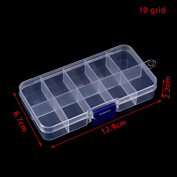 10/15/24 Grids smycken verktygslåda gåva för pärlor smycken örhängen 10 grid