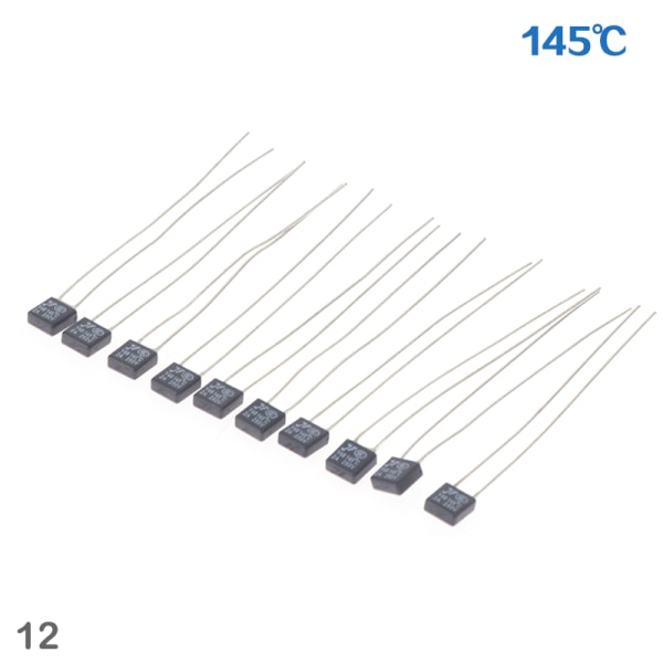 10 st 250V RH 2A 85-160 grader Celsius Thermal säkringstemperatur 12(145℃)