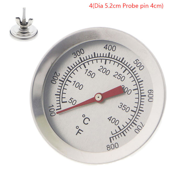 Ugnsspistermometer Grilltemperaturmätare för hemmakök 4(dia5.2cm pin4cm)