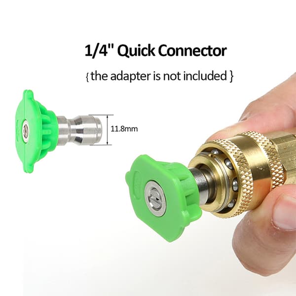1/4" Quick Connect Rotary Coupler Justerbar Adapter med 5 Spr A7