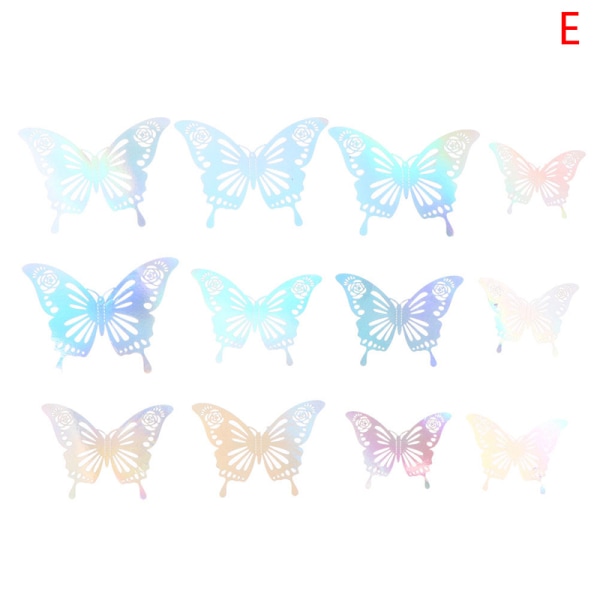 12st/lot Fjärilar Väggdekor Vacker fjäril för barn E