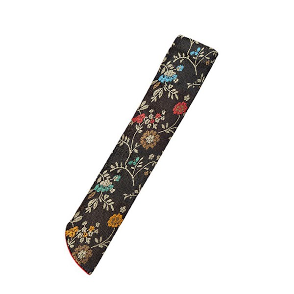 Ny stil Hand Fläkt Cover Broderade Blommor Portable Folding A3
