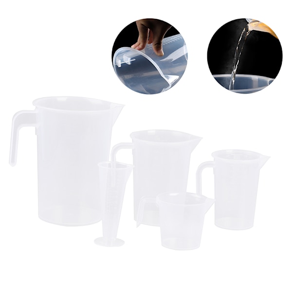Mätkopp i plast med våghandtag Transparent mätning C 2000ml