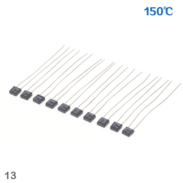 10 st 250V RH 2A 85-160 grader Celsius Thermal säkringstemperatur 13(150℃)