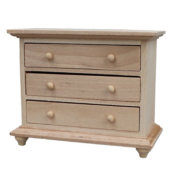 1:12 Dockhus Miniatyr Förvaring Låda Skåp Skåp Sängbord
